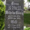 Koenig Wilhelm 1874-1938 Kasper Friedericke 1879-1910 Grabstein